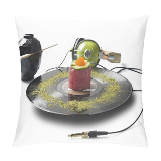 Personality  Sushi & Vinyl Pillow Covers