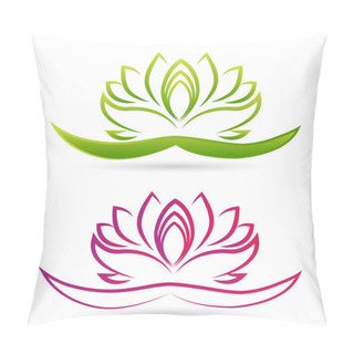 Personality  Lotus Flowers Logo Pillow Covers