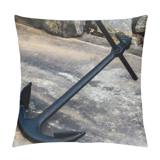 Personality  Anchor Lying On A Loch Ness Dock Pillow Covers