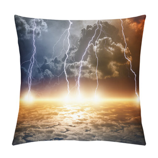 Personality  Dramatic Apocalyptic Background Pillow Covers