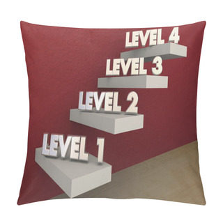 Personality  Steps On Wall With Inscriptions Pillow Covers