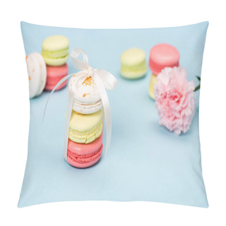 Personality  Macarons Tying With White Ribbon For Gift  Pillow Covers