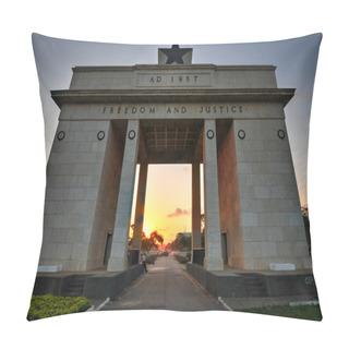 Personality  Independence Arch, Accra, Ghana Pillow Covers