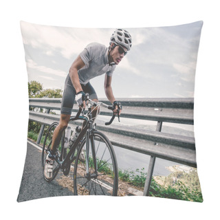Personality  Cyclist In Maximum Effort Pillow Covers