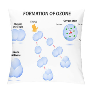 Personality  Molecules Ozone And Oxygen Pillow Covers