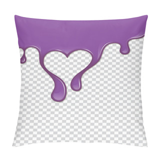 Personality  Vector Purple Splash With Transparency Background.  Pillow Covers