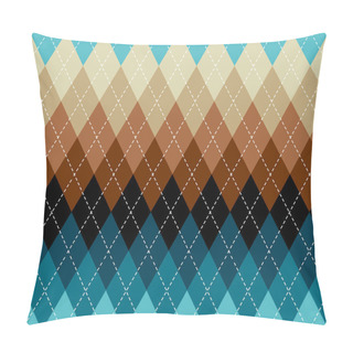 Personality  Argyle Seamless Vector Pattern Background. Pattern Of A Rhombuses. Pillow Covers