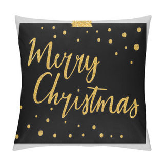 Personality  Merry Christmas Typography Card Pillow Covers