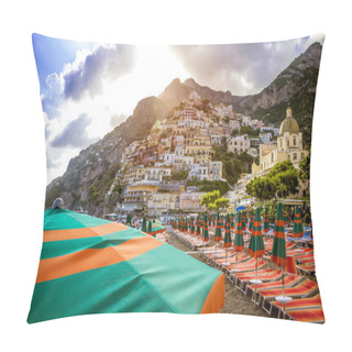 Personality  Positano. Amalfi Coast, Italy Pillow Covers