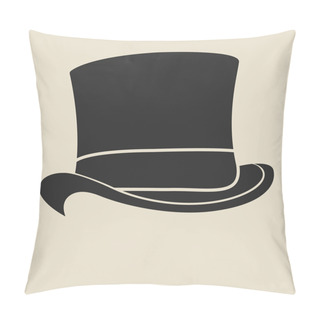 Personality  Top Hat Illustration. Pillow Covers