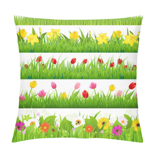 Personality  Flower Borders Set Pillow Covers
