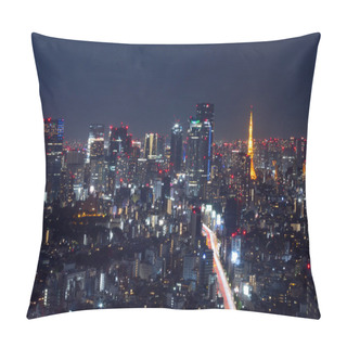 Personality  Tokyo Skyline, Building And Tower Pillow Covers