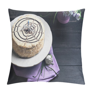 Personality  Esterhazy Cake With Candle For Birthday Pillow Covers