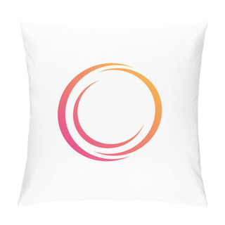 Personality  Abstract Technology Symbol, Abstract Media Agency, Sign, Symbol, Company Logo Pillow Covers
