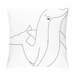 Personality  Funny Dolphin Jumping Pillow Covers