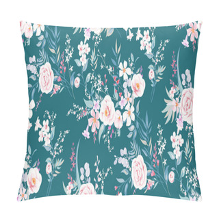 Personality  Seamless Spring Floral Background 1 Pillow Covers