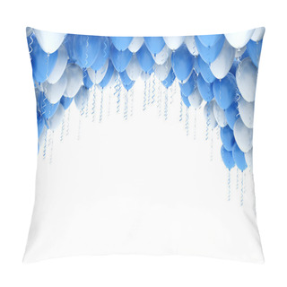 Personality  Blue Balloons Party Background Pillow Covers
