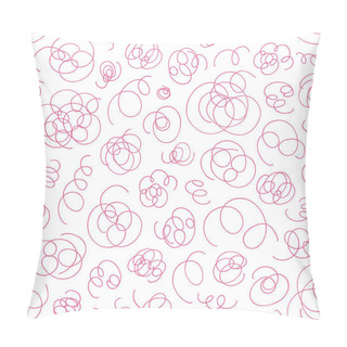 Personality Hand Drawn Abstract Pattern. Vector Seamless Background. Pillow Covers