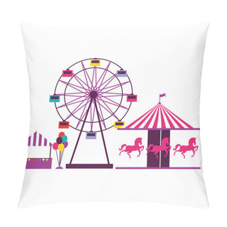Personality  Circus Fun Fair Carnival Pillow Covers