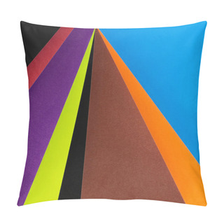 Personality  Bright And Multicolored Polygonal Striped Background  Pillow Covers