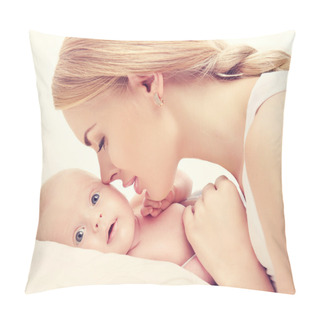 Personality  Young Mother And Baby Pillow Covers