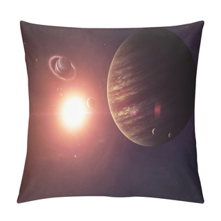 Personality  The Jupiter Shot From Space Showing All They Beauty. Extremely Detailed Image, Including Elements Furnished By NASA. Other Orientations And Planets Available. Pillow Covers