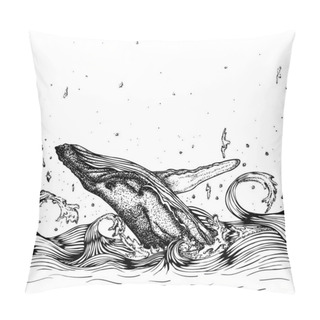 Personality  Whale Jumping Out Of The Sea Pillow Covers