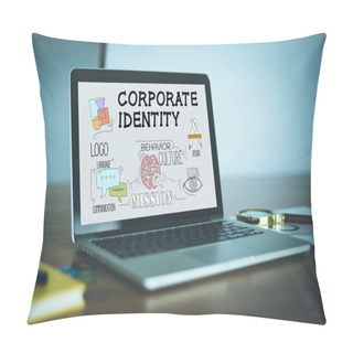 Personality  CORPORATE IDENTITY Text On Screen Pillow Covers