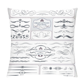 Personality  Calligraphic Decorative Design Elements Pillow Covers