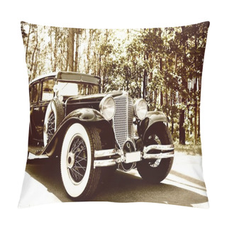 Personality  Retro Car Fragment Pillow Covers