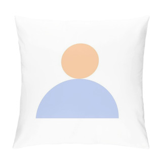 Personality  Account, Avatar, User  Flat Color Icon. Vector Icon Banner Templ Pillow Covers