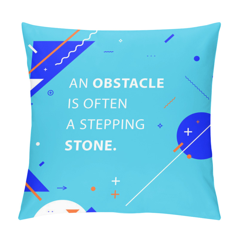 Personality  Inspirational quote. Geometric Background pillow covers