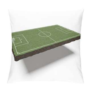 Personality  Piece Of Land With A Football Field Pillow Covers