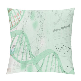 Personality  Illustration Of Genes Diagram Pillow Covers