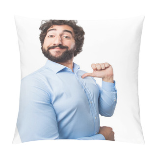 Personality  Proud Young Man Confident Pose Pillow Covers