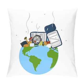 Personality  Garbage On The Planet Pillow Covers