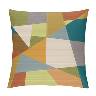 Personality  Retro Geometric Background In Patchwork Style Pillow Covers