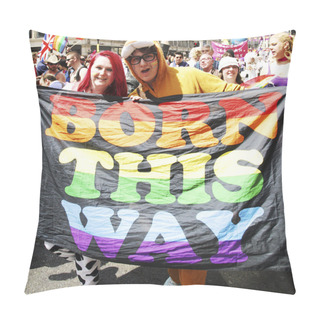 Personality  People Take Part In London's Gay Pride Pillow Covers