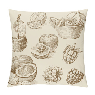 Personality  Fruit - Illustration Pillow Covers