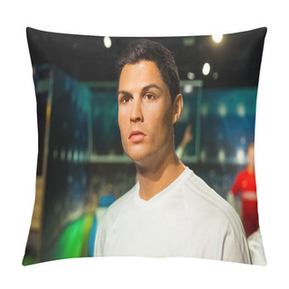 Personality  Wax Figure Of Cristiano Ronaldo Soccer Player In Madame Tussauds Wax Museum In Amsterdam, Netherlands Pillow Covers