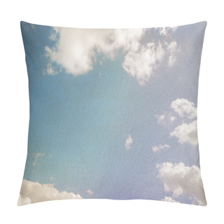 Personality  Retro Image Of Cloudy Sky Pillow Covers