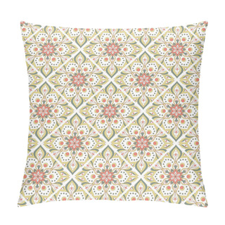 Personality  Seamless Hand Drawn Mandala Pattern. Pillow Covers