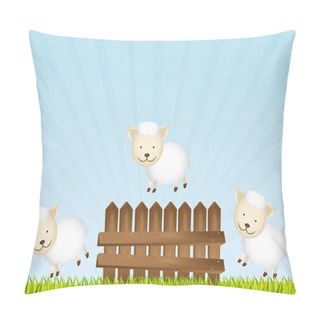 Personality  Sheeps Vector Pillow Covers