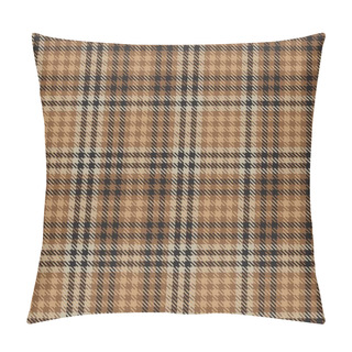 Personality  Brown Ombre Plaid Textured Seamless Pattern Suitable For Fashion Textiles And Graphics Pillow Covers