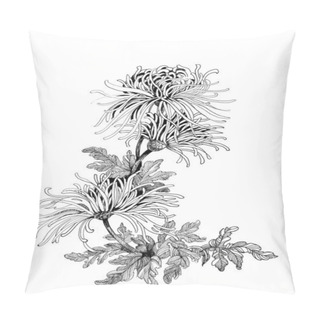 Personality  Hand-drawing Chrysanthemum Pillow Covers