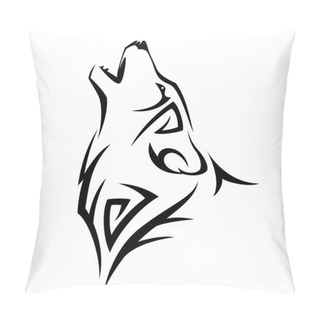 Personality  Howl Wolf Tattoo Pillow Covers