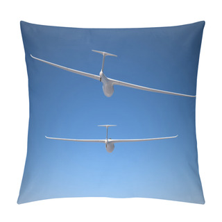 Personality  Two Gliders On The Blue Sky Pillow Covers