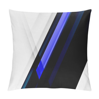 Personality  Geometric Abstract Backgrounds With Shadow Lines, Modern Forms, Rectangles, Squares And Fluid Gradients. Bright Colorful Stripes Cool Backdrops Pillow Covers