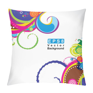 Personality  Abstract Colorful Magical Wave Background Pillow Covers