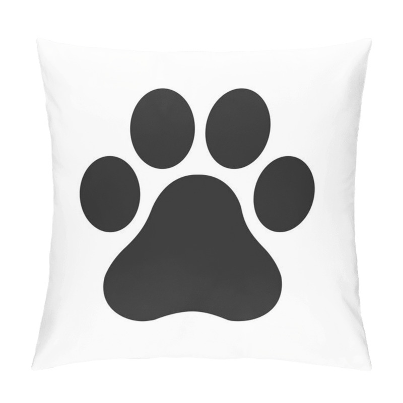 Personality  Paw Print, Vector Illustration Pillow Covers